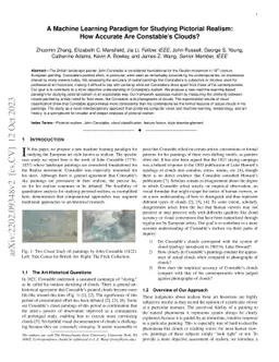 A Machine Learning Paradigm for Studying Pictorial Realism: Are
  Constable's Clouds More Real than His Contemporaries?