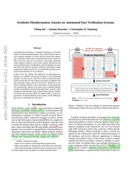 Synthetic Disinformation Attacks on Automated Fact Verification Systems
