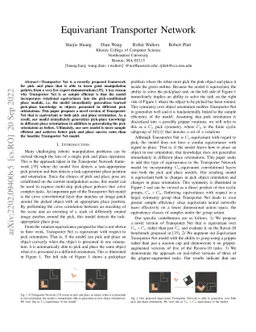 Equivariant Transporter Network