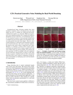 C2N: Practical Generative Noise Modeling for Real-World Denoising