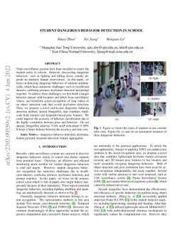 Student Dangerous Behavior Detection in School