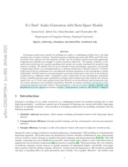 It's Raw! Audio Generation with State-Space Models