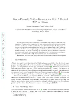 How to Physically Verify a Rectangle in a Grid: A Physical ZKP for
  Shikaku
