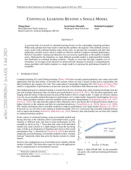 Continual Learning Beyond a Single Model