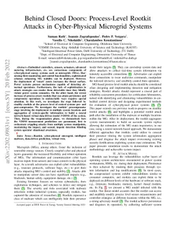 Behind Closed Doors: Process-Level Rootkit Attacks in Cyber-Physical
  Microgrid Systems