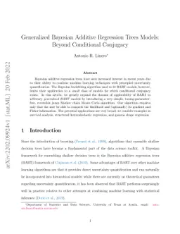 Generalized Bayesian Additive Regression Trees Models: Beyond
  Conditional Conjugacy
