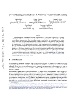 Deconstructing Distributions: A Pointwise Framework of Learning