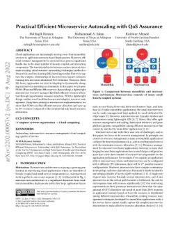 Practical Efficient Microservice Autoscaling with QoS Assurance