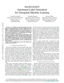 AutoGeoLabel: Automated Label Generation for Geospatial Machine Learning