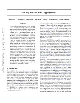 You May Not Need Ratio Clipping in PPO