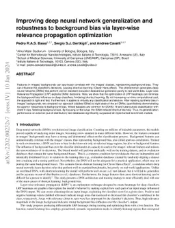 Improving deep neural network generalization and robustness to
  background bias via layer-wise relevance propagation optimization