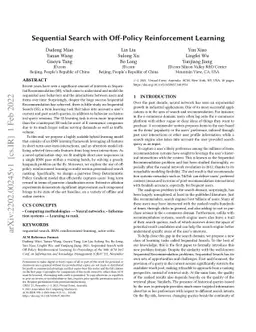 Sequential Search with Off-Policy Reinforcement Learning