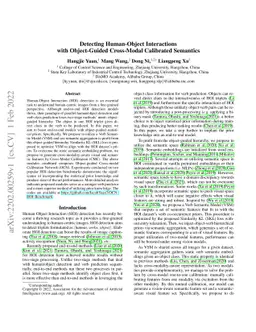Detecting Human-Object Interactions with Object-Guided Cross-Modal
  Calibrated Semantics
