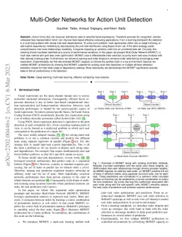 Multi-Order Networks for Action Unit Detection