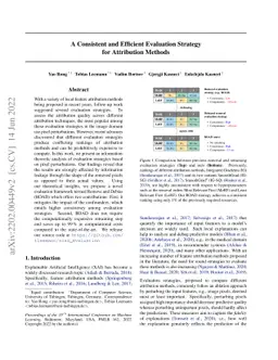 A Consistent and Efficient Evaluation Strategy for Attribution Methods