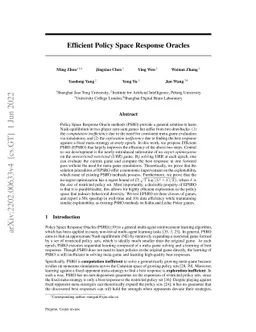 Efficient Policy Space Response Oracles