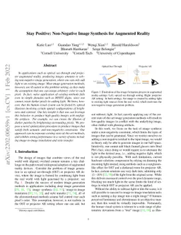 Stay Positive: Non-Negative Image Synthesis for Augmented Reality