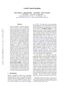 Locally Typical Sampling