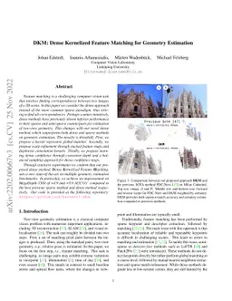 DKM: Dense Kernelized Feature Matching for Geometry Estimation