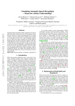 Visualizing Automatic Speech Recognition -- Means for a Better
  Understanding?