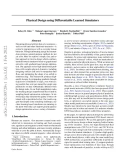 Physical Design using Differentiable Learned Simulators