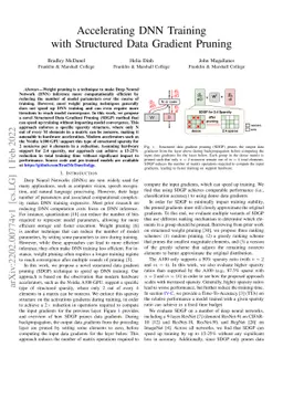 Accelerating DNN Training with Structured Data Gradient Pruning