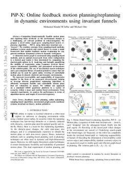 PiP-X: Online feedback motion planning/replanning in dynamic
  environments using invariant funnels
