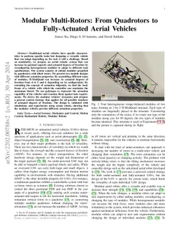 Modular Multi-Rotors: From Quadrotors to Fully-Actuated Aerial Vehicles