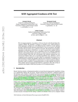 KSD Aggregated Goodness-of-fit Test