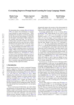 Co-training Improves Prompt-based Learning for Large Language Models