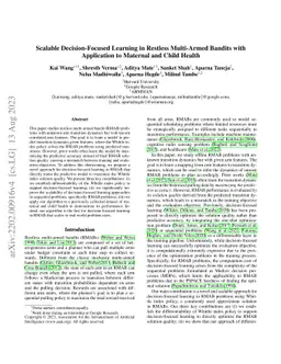 Scalable Decision-Focused Learning in Restless Multi-Armed Bandits with
  Application to Maternal and Child Health