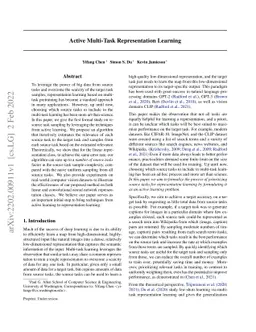 Active Multi-Task Representation Learning