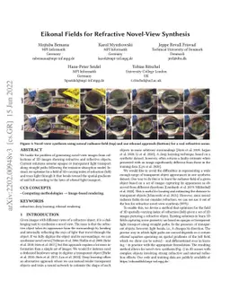 Eikonal Fields for Refractive Novel-View Synthesis
