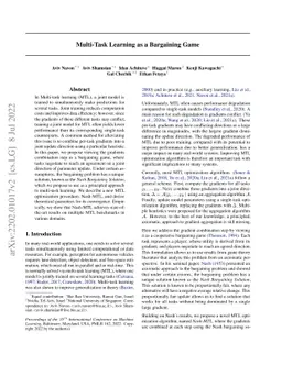 Multi-Task Learning as a Bargaining Game