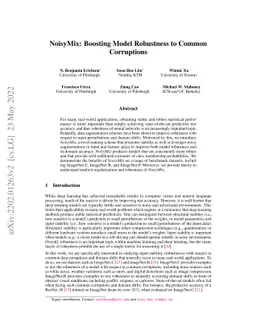 NoisyMix: Boosting Model Robustness to Common Corruptions