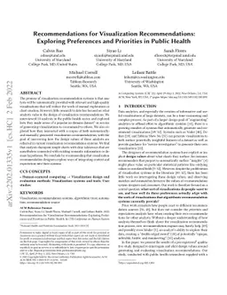 Recommendations for Visualization Recommendations: Exploring Preferences
  and Priorities in Public Health