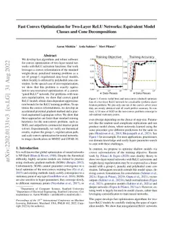 Fast Convex Optimization for Two-Layer ReLU Networks: Equivalent Model Classes and Cone Decompositions