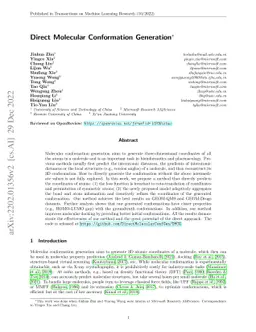 Direct Molecular Conformation Generation