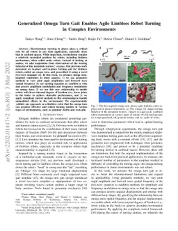 Generalized Omega Turn Gait Enables Agile Limbless Robot Turning in
  Complex Environments