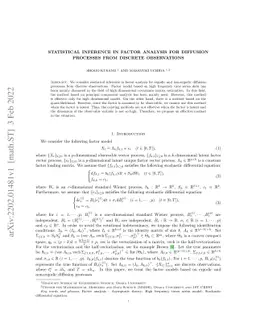 Statistical inference in factor analysis for diffusion processes from
  discrete observations