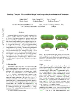 Bending Graphs: Hierarchical Shape Matching using Gated Optimal
  Transport