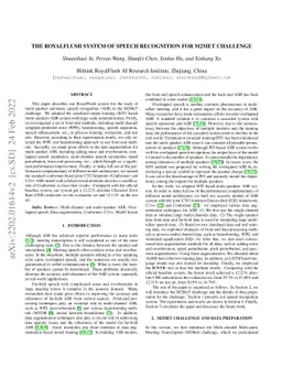 The RoyalFlush System of Speech Recognition for M2MeT Challenge