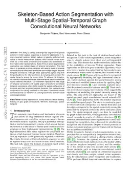 Skeleton-Based Action Segmentation with Multi-Stage Spatial-Temporal
  Graph Convolutional Neural Networks