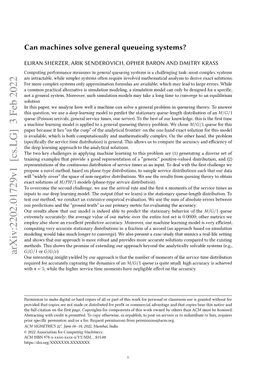 Can machines solve general queueing systems?