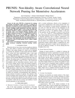 PRUNIX: Non-Ideality Aware Convolutional Neural Network Pruning for
  Memristive Accelerators