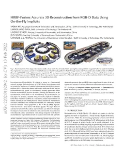 HRBF-Fusion: Accurate 3D reconstruction from RGB-D data using on-the-fly
  implicits