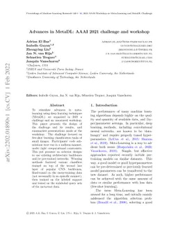 Advances in MetaDL: AAAI 2021 challenge and workshop