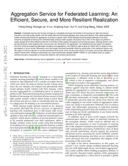Aggregation Service for Federated Learning: An Efficient, Secure, and
  More Resilient Realization