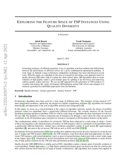 Exploring the Feature Space of TSP Instances Using Quality Diversity