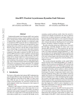 Alea-BFT: Practical Asynchronous Byzantine Fault Tolerance